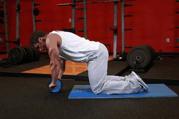 Ab Wheel Rollout exercise demonstration targeting Abdominals