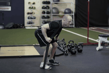 Band Good Morning exercise demonstration targeting Hamstrings