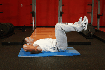Bicycle Crunch exercise demonstration targeting Abdominals