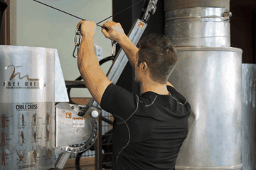 Cable Rear Delt Fly exercise demonstration targeting Shoulders
