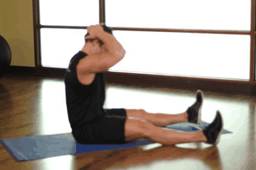 Chin To Chest Stretch exercise demonstration targeting Neck