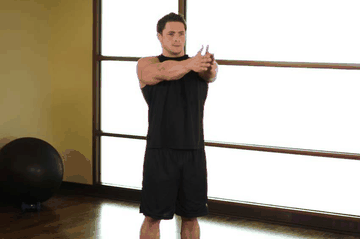 Dynamic Chest Stretch exercise demonstration targeting Chest