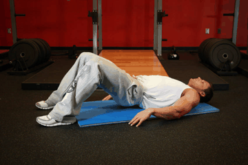 Frog Pump exercise demonstration targeting Glutes