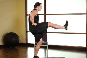 Front Leg Raises exercise demonstration targeting Hamstrings
