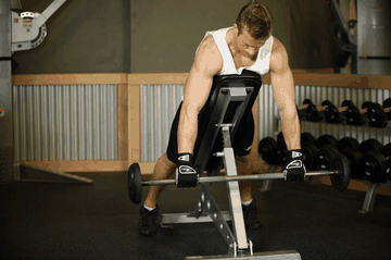 Incline Bench Pull exercise demonstration targeting Middle Back
