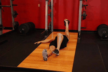 Kettlebell Turkish Get-Up (Squat style) exercise demonstration targeting Shoulders
