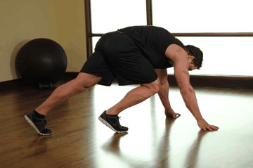 Mountain Climber exercise demonstration targeting Abdominals