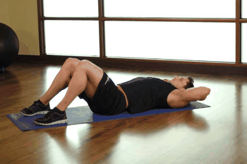 One Knee To Chest exercise demonstration targeting Glutes