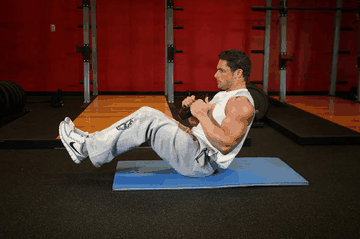 Plate Twist exercise demonstration targeting Abdominals