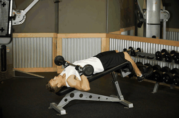 Press Sit-Up exercise demonstration targeting Abdominals