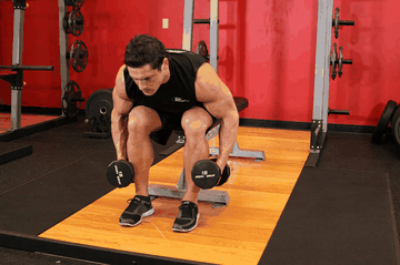 Seated Bent-Over Rear Delt Raise exercise demonstration targeting Shoulders