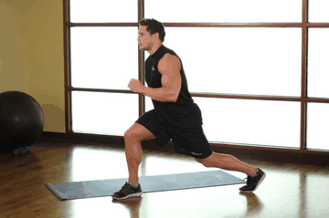 Split Squat exercise demonstration targeting Quadriceps