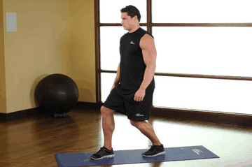 Standing Hip Flexors exercise demonstration targeting Quadriceps