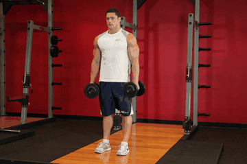 Standing Inner-Biceps Curl exercise demonstration targeting Biceps